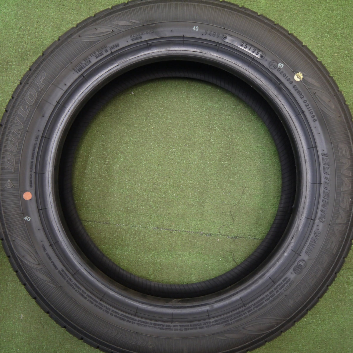 新車外し!25年★155/65R14 ダンロップ エナセーブ EC300+ タイヤ 14インチ N-BOX デイズ ルークス タント ムーヴ ミライース 等★6021806Hノタ