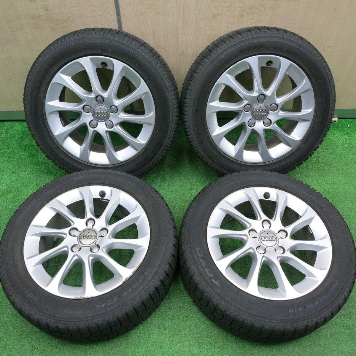 バリ溝!9.5分★アウディ 8V A3 純正 205/55R16 スタッドレス トーヨー ガリット G5 16インチ PCD112/5H★4111503HAス