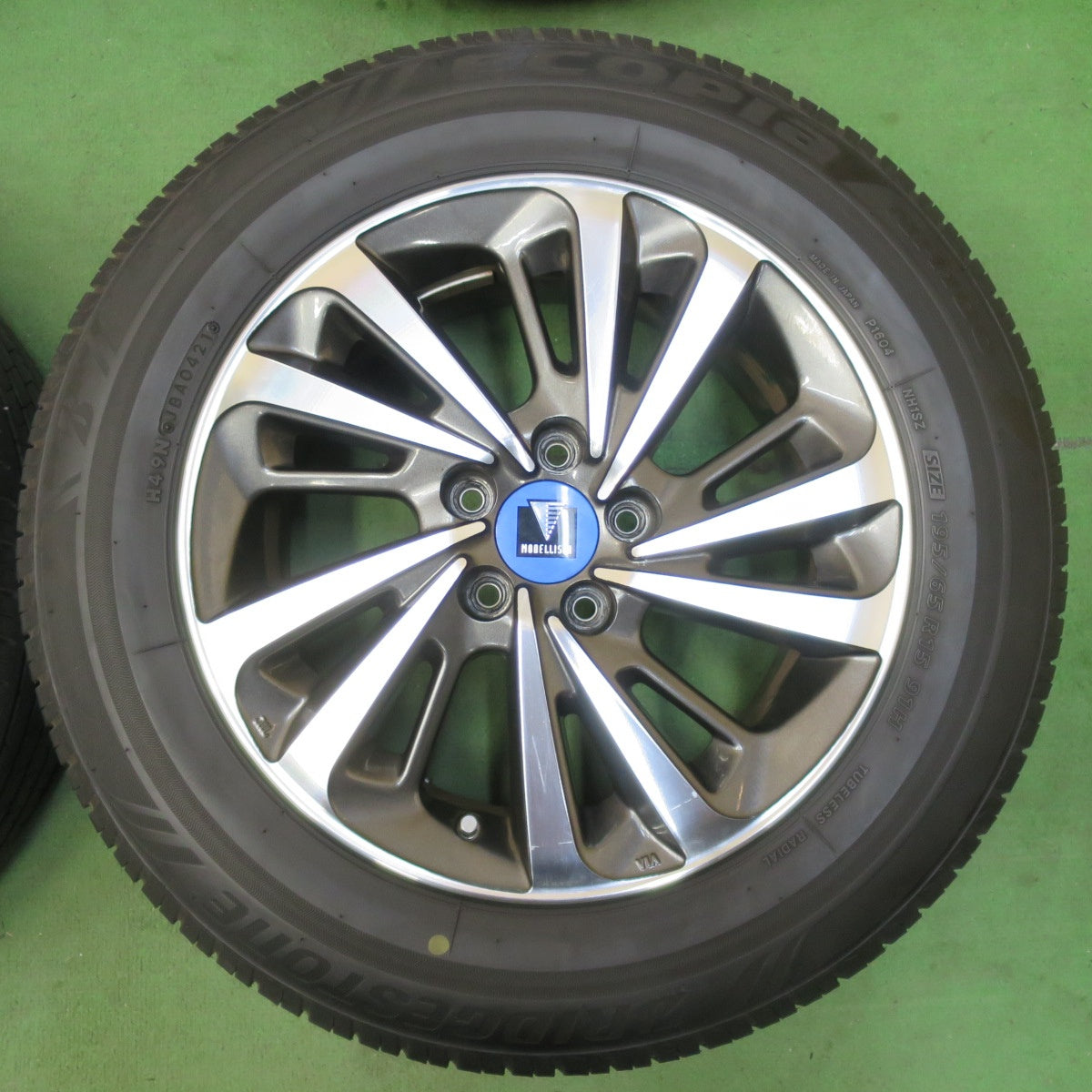 バリ溝!21年!キレイ!8.5分★トヨタ 50系 プリウス 純正 MODELLISTA SpinAIR3 195/65R15 ブリヂストン エコピア NH100 モデリスタ スピンエアー3 PCD100/5H★5040911イノ