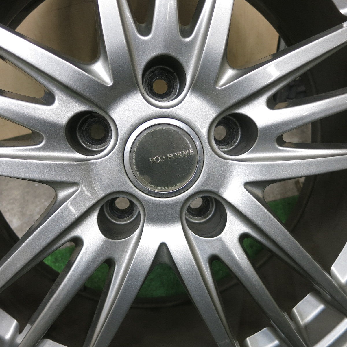キレイ!センサー付★ECO FORME ブリヂストン製 17インチ ホイール エコフォルム 17×7J PCD114.3/5H★5091302ナホ