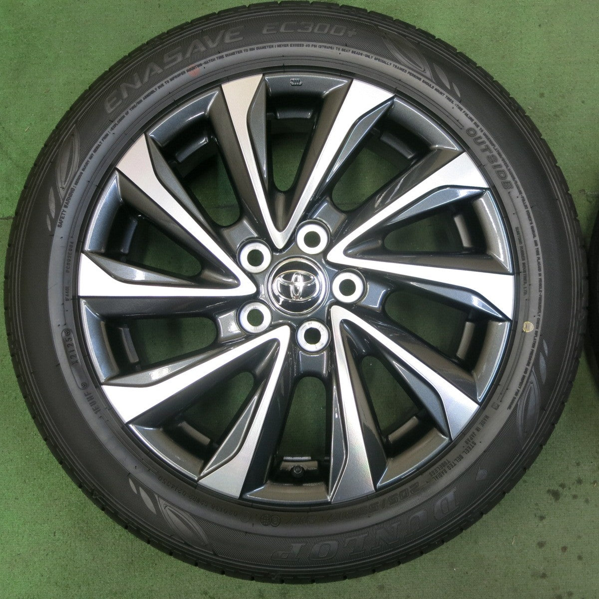 新車外し!25年★トヨタ 90系 ノア ヴォクシー 純正 205/55R17 ダンロップ エナセーブ EC300+ 17インチ PCD114.3/5H★5090501SKノ