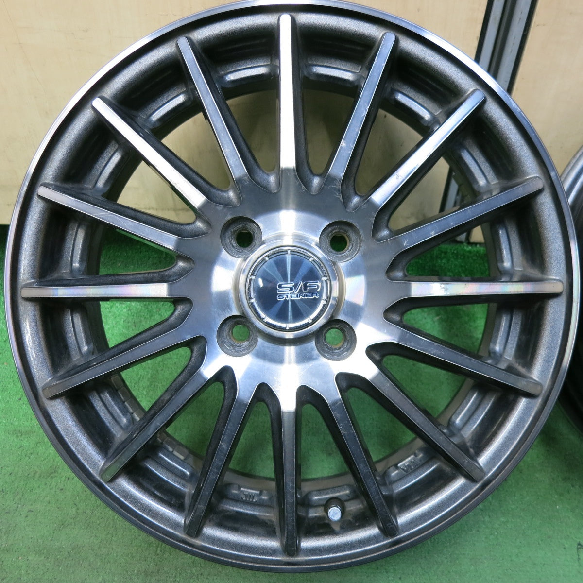 4本価格★S/F STEINER SFX ENKEI シュタイナー エンケイ 15インチ ホイール 15×4.5J PCD100/4H★5051309SYホ