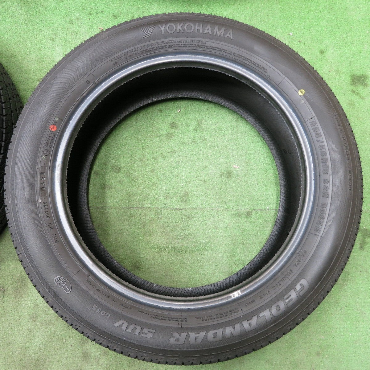 新車外し!25年★225/55R18 ヨコハマ ジオランダー SUV G055 G055E タイヤ 18インチ デリカ D:5 シャモニー フォレスター エルグランド 等★5083003ナノタ