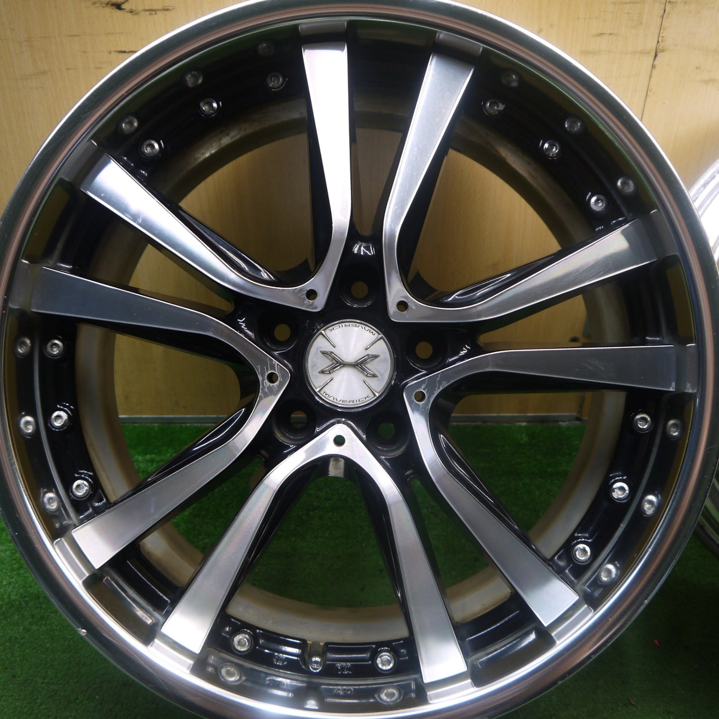 4本価格★MAVERICK マーベリック 405S CURL フランジ 19インチ ホイール 19×8J PCD114.3/5H★5090801Hホ