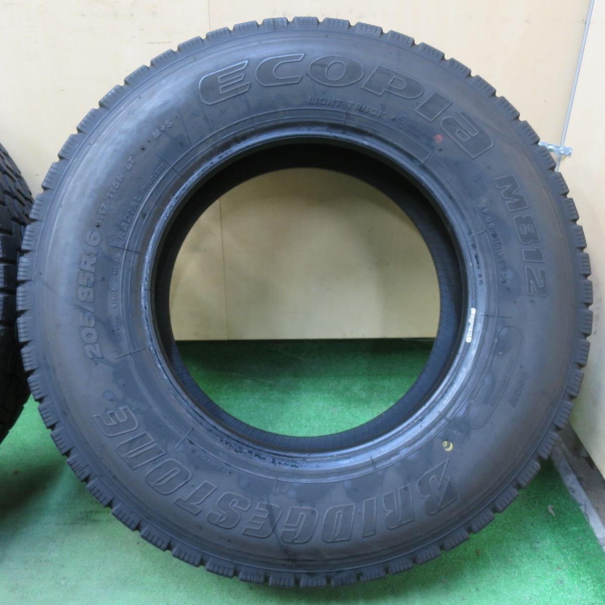 バリ溝!25年!9分!6本★トラック タイヤ 205/85R16 117/115N ブリヂストン エコピア M812 ミックス オールシーズン 16インチ★5101005イスタ