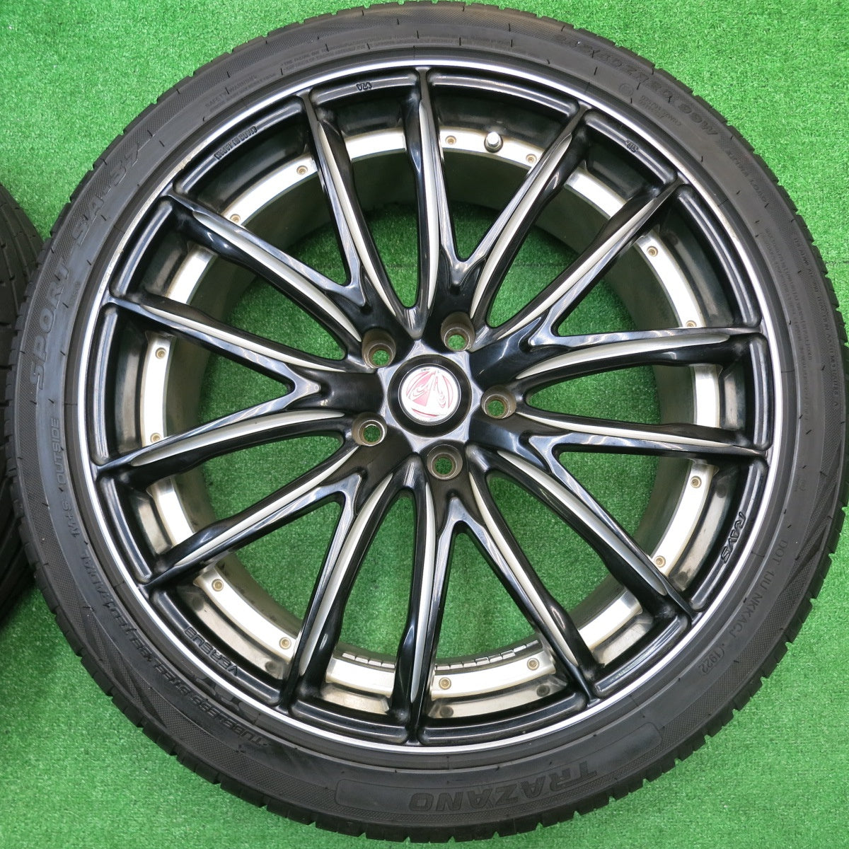 バリ溝!23年!9.5分★RAYS VERSUS STRATAGIA PALLAS 245/40R20 ミネルバ F205 トラザノ スポーツ SA-37 レイズ ベルサス ストラテジーア パラス 20インチ PCD114.3/5H★5102002AKノ