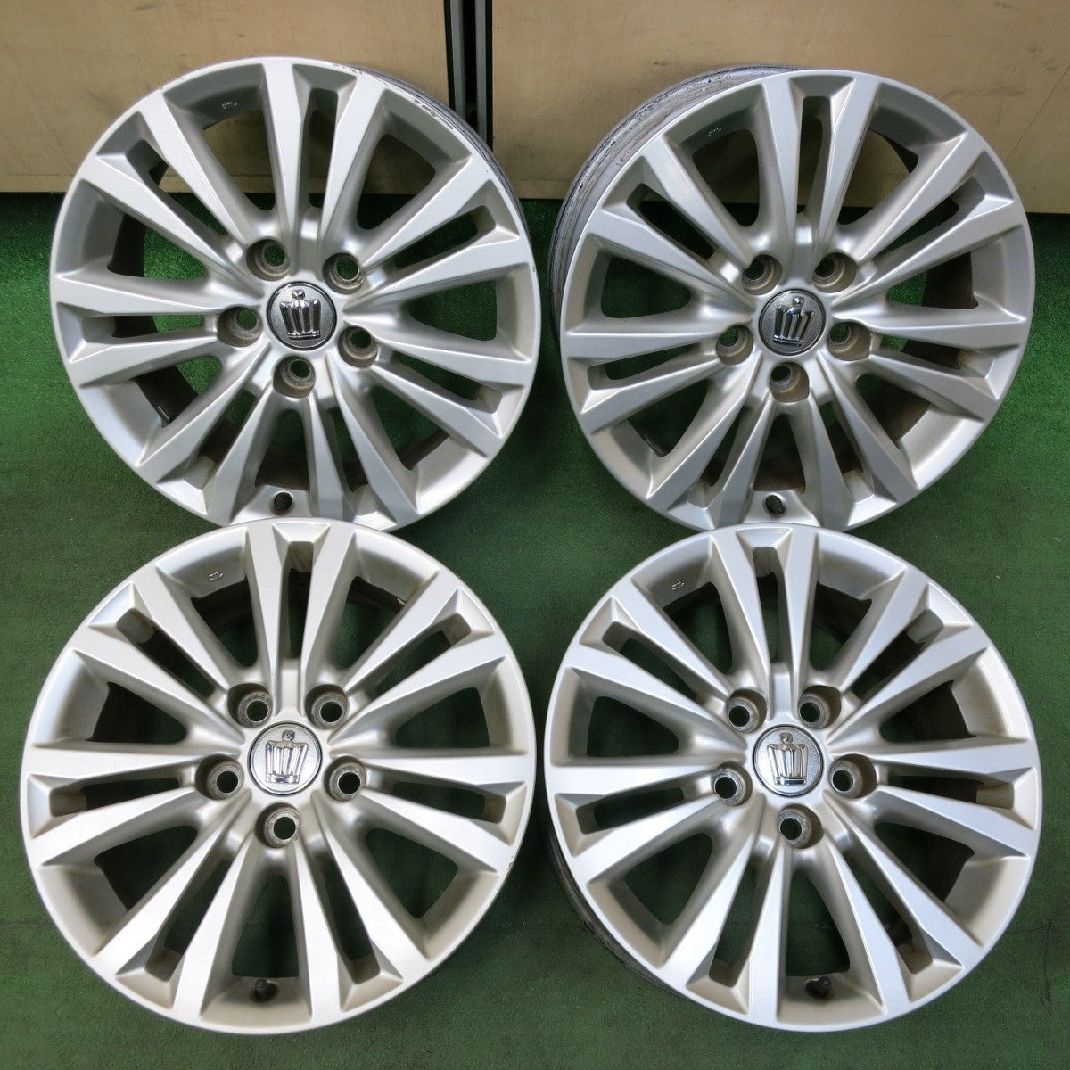 4本価格★トヨタ 210系 クラウン ロイヤル 純正 ホイール 16インチ 16×7J PCD114.3/5H★5012211SYホ