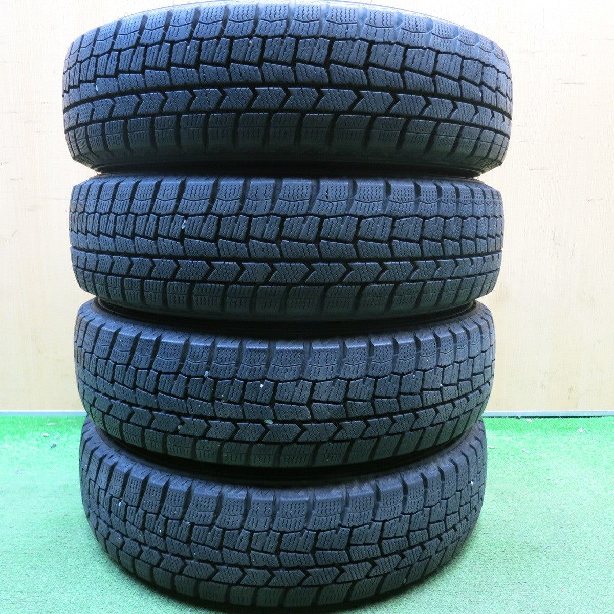 バリ溝!23年!9.5分★日産 ML21S ルークス 純正 155/65R14 スタッドレス ダンロップ ウインターマックス WM02 14インチ PCD100/4H★6050509HAス