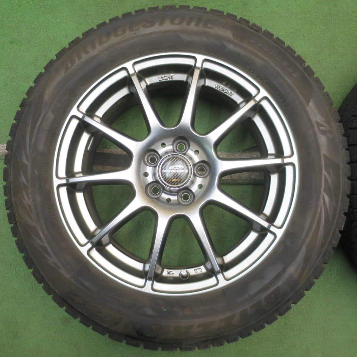バリ溝!23年!キレイ!9分★インプレッサ 等 205/60R16 スタッドレス ブリヂストン ブリザック VRX2 SCHNEIDER ATECH シュナイダー 16インチ PCD100/5H★5093006NJス