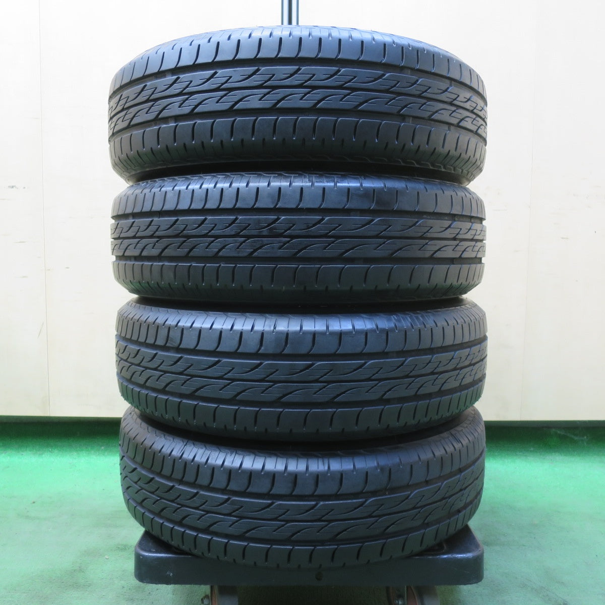 バリ溝!22年!9.5分以上★ダイハツ タント ムーヴ 等 純正 155/65R14 ブリヂストン ネクストリー エコピア 14インチ PCD100/4H★5100405イノ