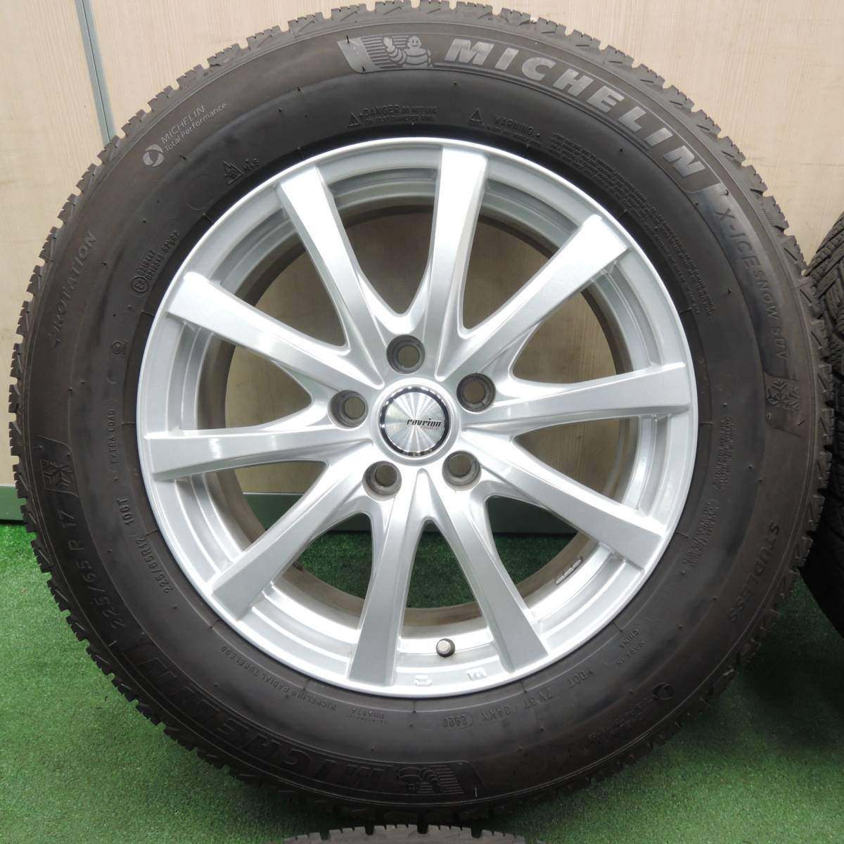 キレイ!20年★スタッドレス 225/65R17 ミシュラン X-ICE SNOW SUV ravrion RS01 ラブリオン PCD114.3/5H★4030110TNス