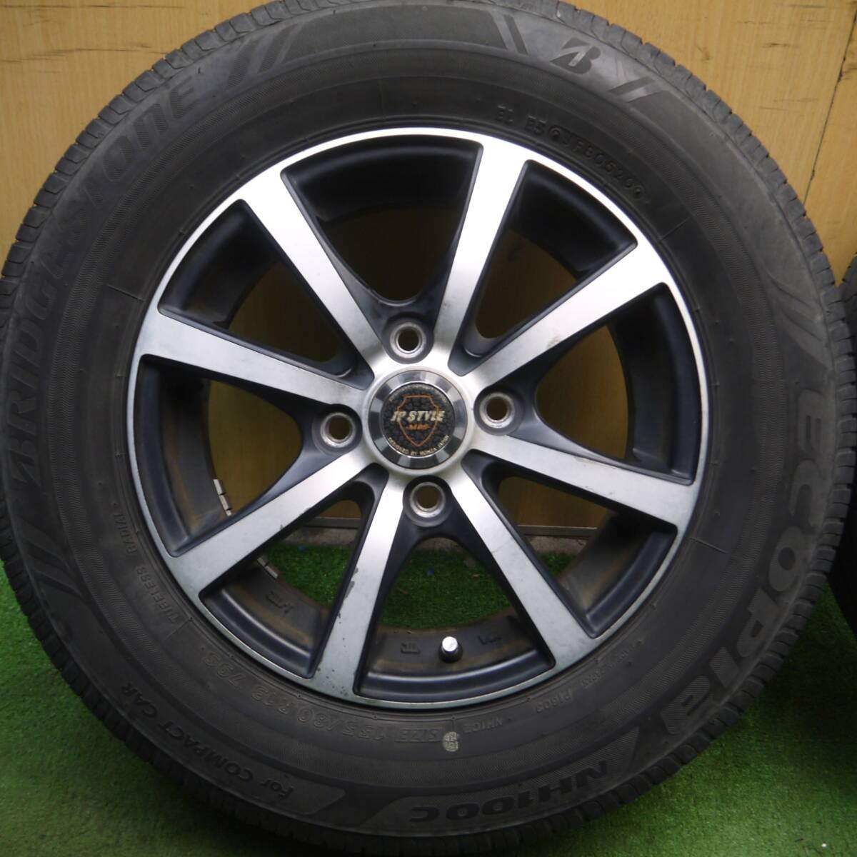 4本価格★155/80R13 ブリヂストン エコピア NH100C JP STYLE MBS MONZA 13インチ PCD100/4H★4030808Hノ