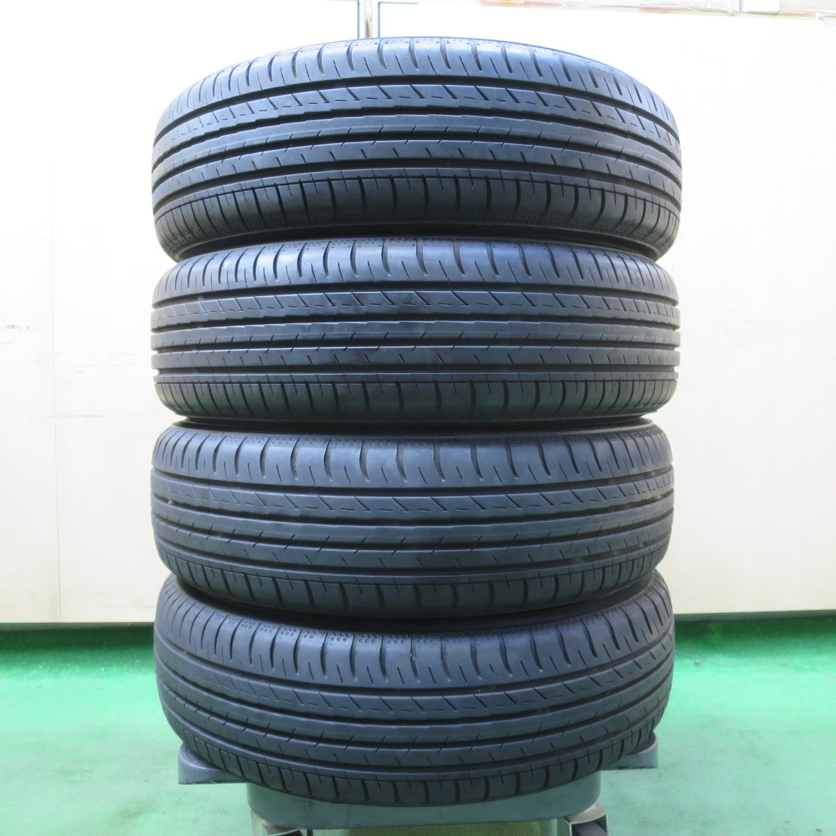 バリ溝!キレイ!9分★155/65R14 ヨコハマ BluEarth-GT AE51 スチール ホイール ブルーアース 14インチ PCD100/4H★5050213イノ