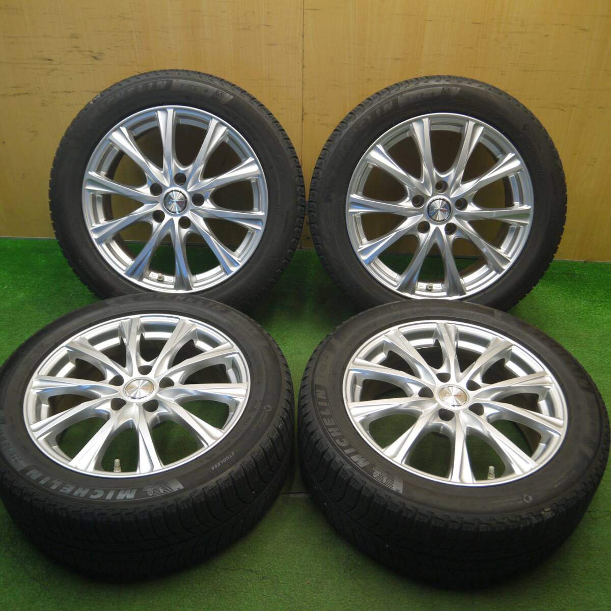 キレイ★スタッドレス 225/50R17 ミシュラン X-ICE3+ JOKER ジョーカー 17インチ PCD114.3/5H★5022609Hス