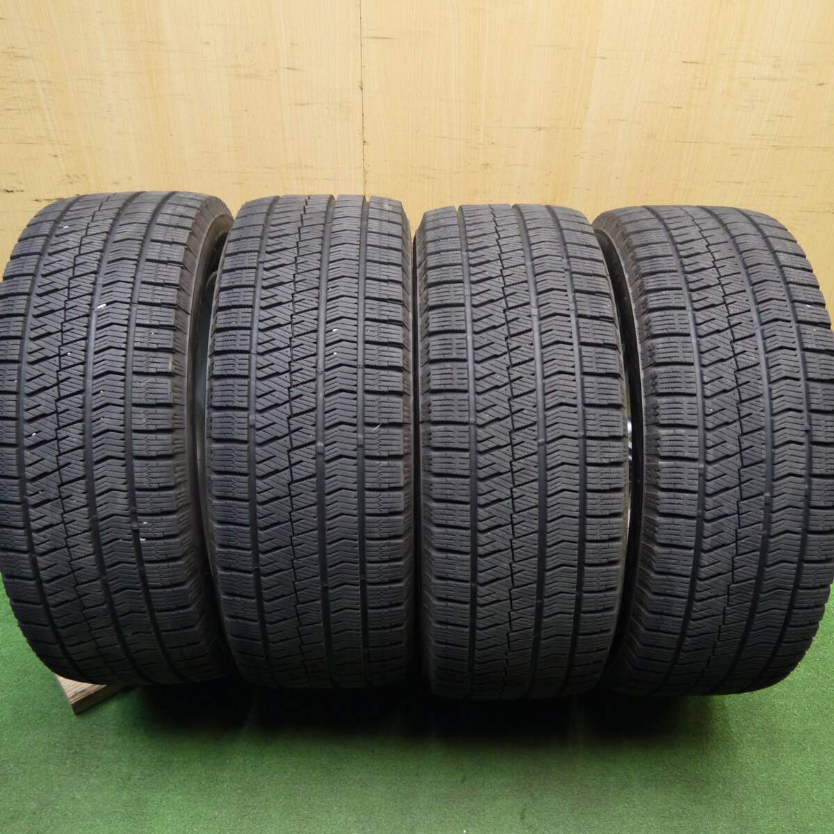 バリ溝!キレイ!9.5分★スタッドレス 215/55R16 ブリヂストン ブリザック VRX2 TOPRUN トップラン 16インチ PCD114.3/5H★5031713Hス