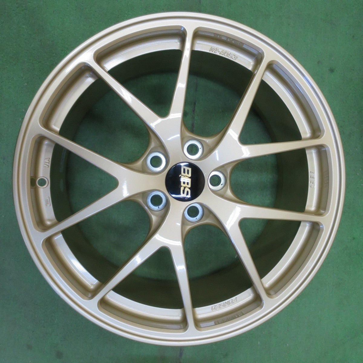 未使用!付属品付き★BBS RI-A RI-A053 鍛造 ホイール 17インチ 17×7.5J PCD100/5H★4102507イホ