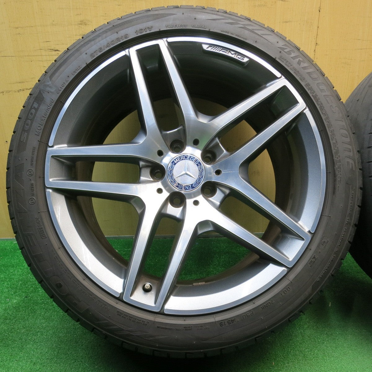 4本価格!21年★ベンツ Sクラス W222 純正 AMG 245/45R19 275/40R19 ブリヂストン ポテンザ S001 19インチ PCD112/5H★5042301NJノ