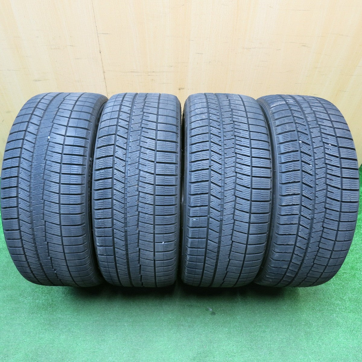 バリ溝!21年!キレイ!9.5分★ENKEI PF07 スタッドレス 245/40R19 ダンロップ ウインターマックス 03 エンケイ PCD114.3/5H★5112911HAス