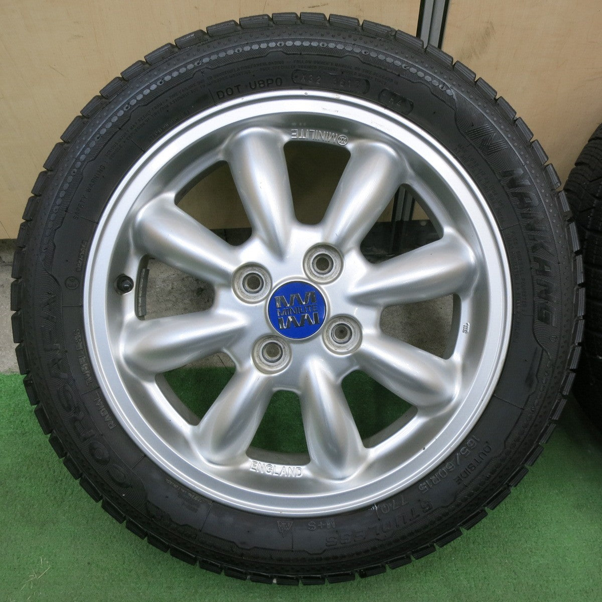 キレイ★ダイハツ ミラジーノ 等 MINILITE 165/60R15 スタッドレス ナンカン CORSAFA ミニライト 15インチ PCD100/4H★6012606ナス