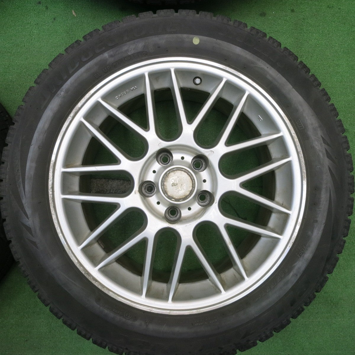 4本価格★スタッドレス 225/55R17 ブリヂストン ブリザック VRX 社外 アルミ 17インチ PCD114.3/5H★5052005TNス