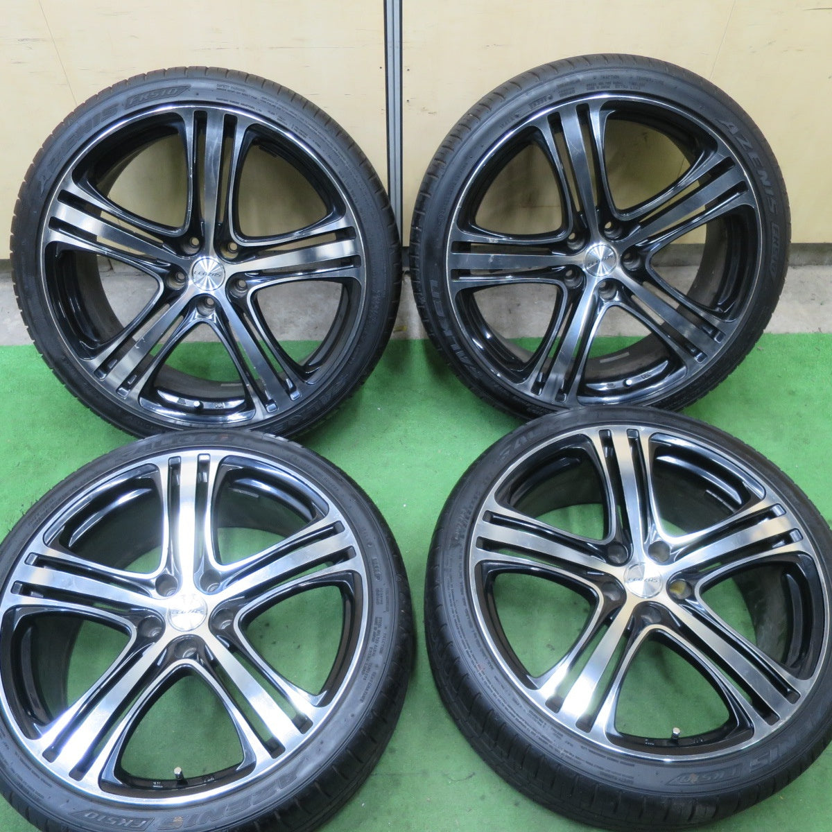 バリ溝!21年!9.5分★245/35R20 ファルケン アゼニス FK510 LEGZAS S501 レグザス 20インチ PCD114.3/5H★5060401TTノ