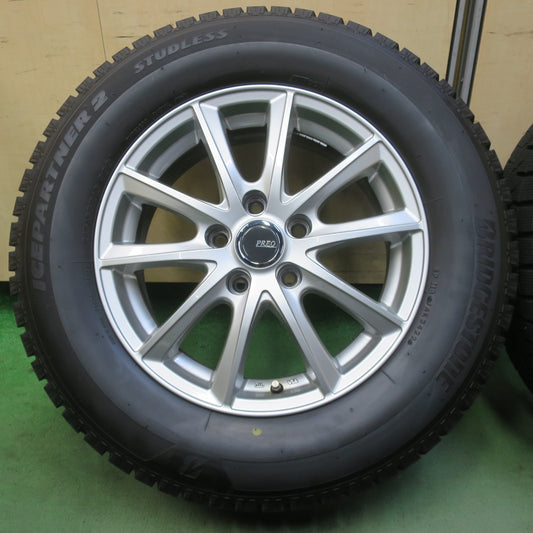 バリ溝!22年!キレイ!9.5分◎スタッドレス 215/65R16 ブリヂストン アイスパートナー2 PREO プレオ 16インチ PCD114.3/5H◎6100807イス