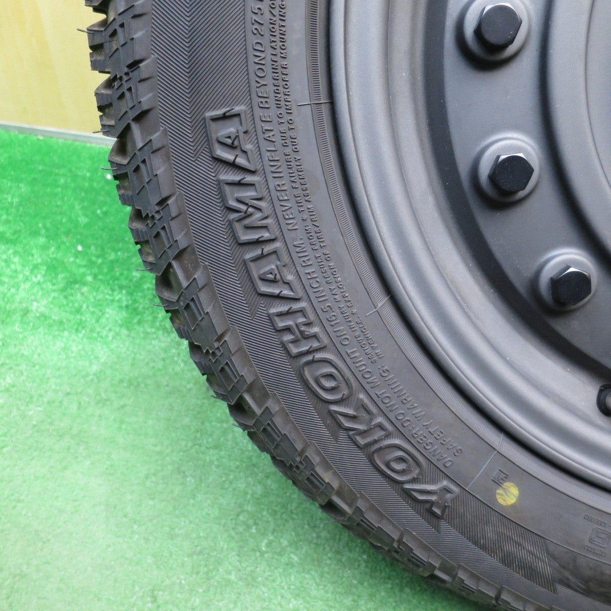 バリ溝 綺麗 9.5分 1本★DEAN COLORADO 215/60R16 ヨコハマ A/T G015 ディーン コロラド PCD112 120/5H マルチ★5031103Hノ