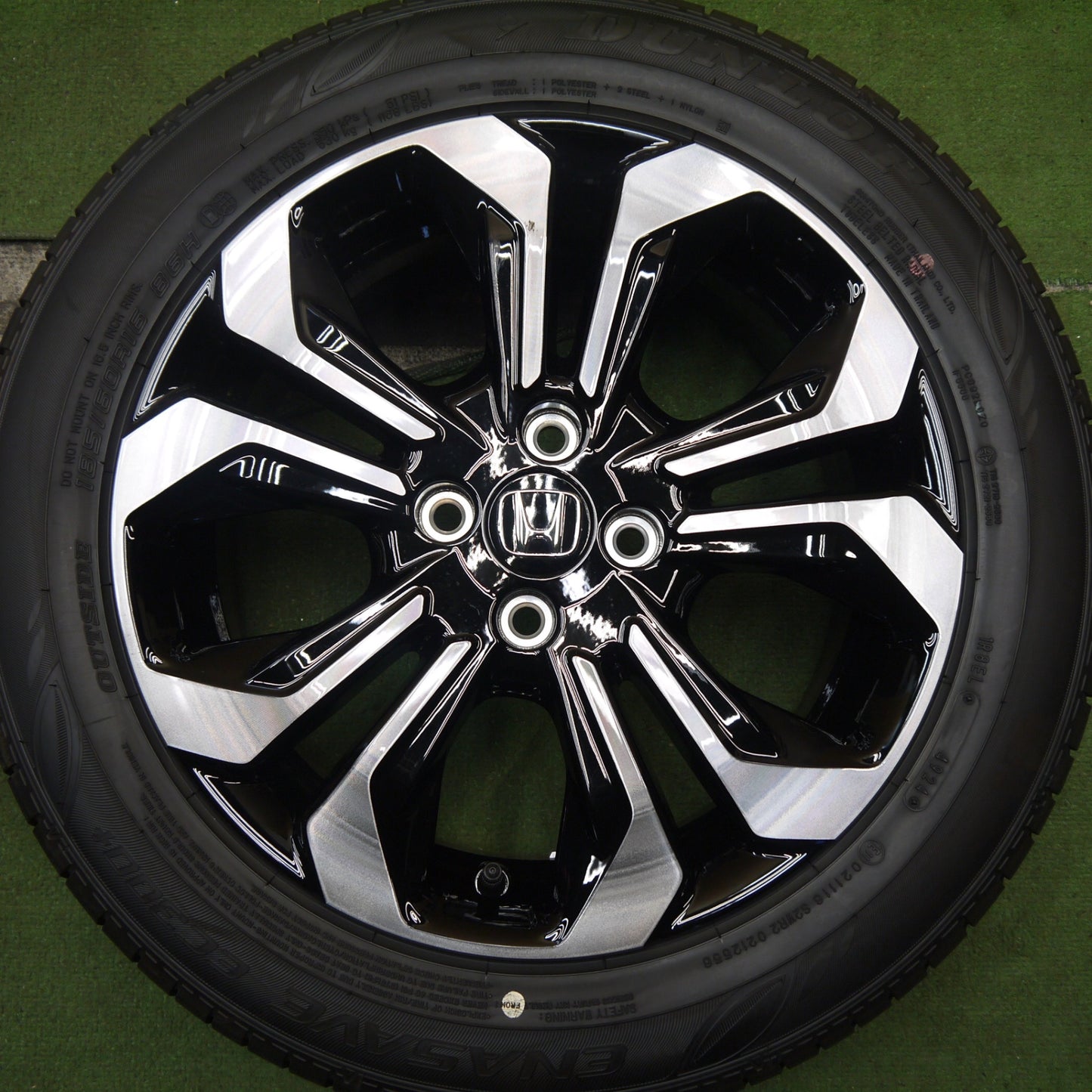 新車外し!24年★ホンダ フィット クロスター 純正 185/60R16 ダンロップ エナセーブ EC300+ 16インチ PCD100/4H★5093002Hノ