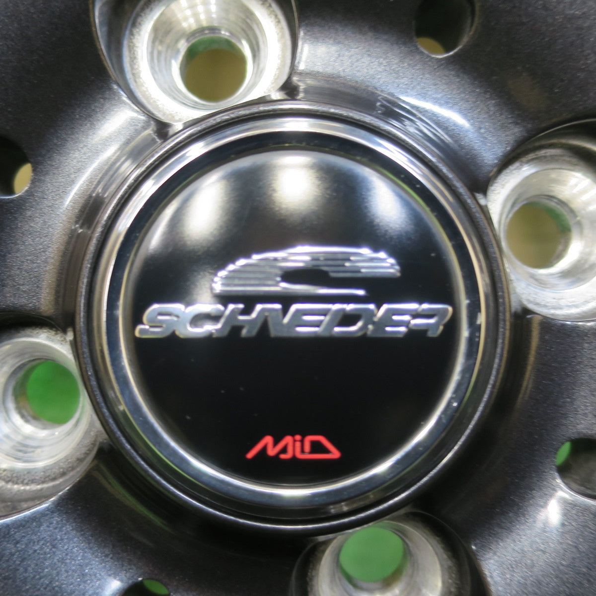 バリ溝!24年!キレイ!ほぼ10分★スタッドレス 155/65R14 ブリヂストン ブリザック VRX2 SCHNEIDER MiD シュナイダー 14インチ PCD100/4H★5043005イス