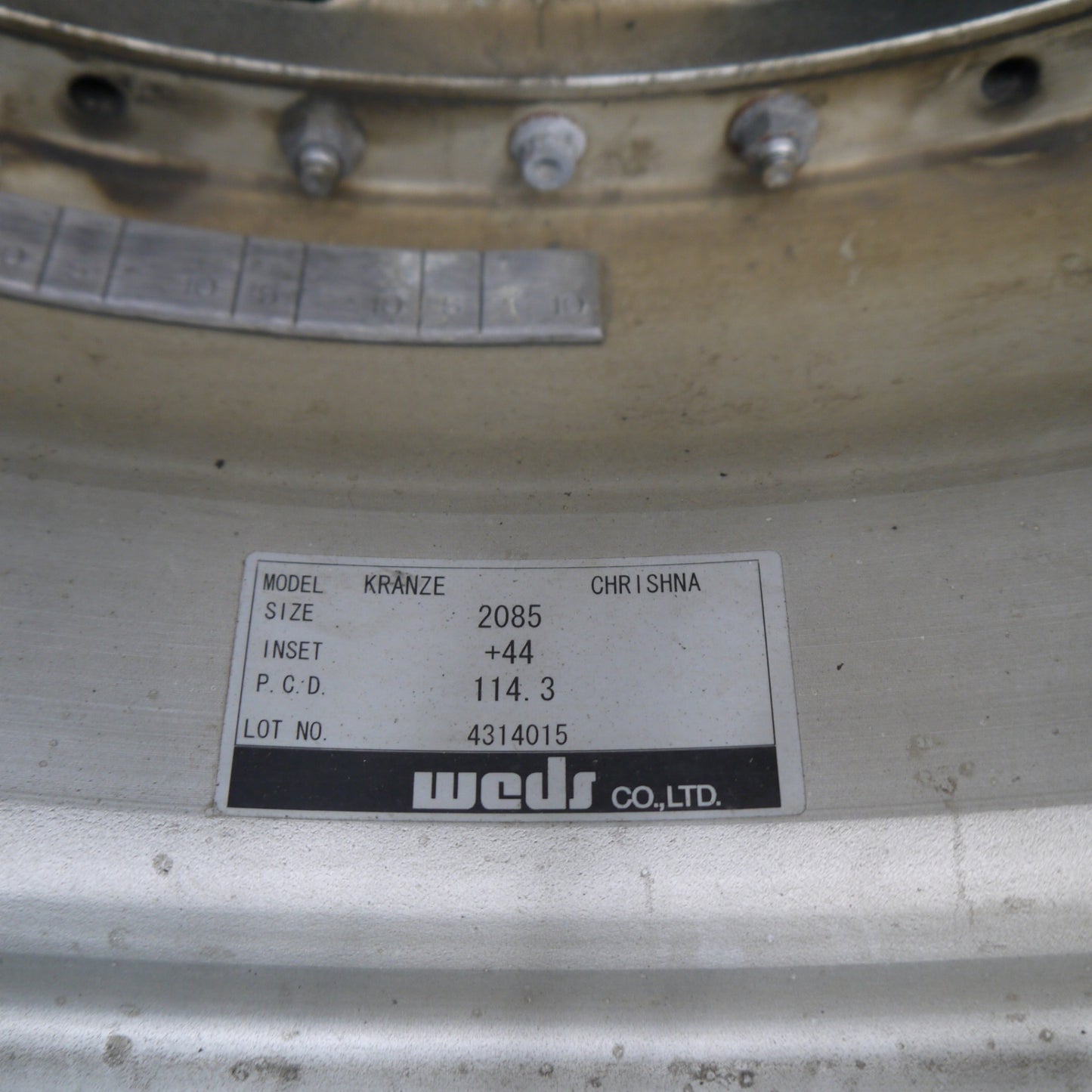 バリ溝!9.5分!1本★Kranze CHRISHNA 245/30R20 ブリヂストン ポテンザ S001 クレンツェ クリシュナ 20インチ PCD114.3/5H★5061008Hノ