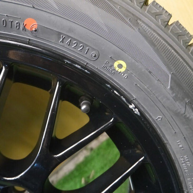 タイヤほぼ未使用!21年★BMW 3シリーズ 純正 205/55R16 スタッドレス ダンロップ WM02 PCD120/5H★3122505Hス