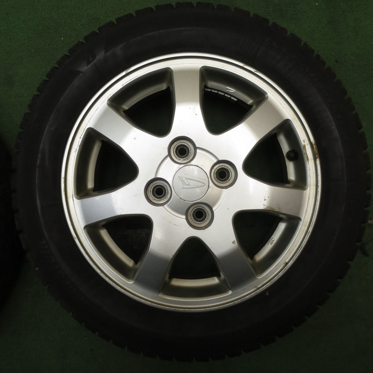 超バリ溝!24年!ほぼ10分★ダイハツ ムーヴ 純正 155/65R14 スタッドレス ブリヂストン アイスパートナー2 14インチ PCD100/4H★5062002NJス