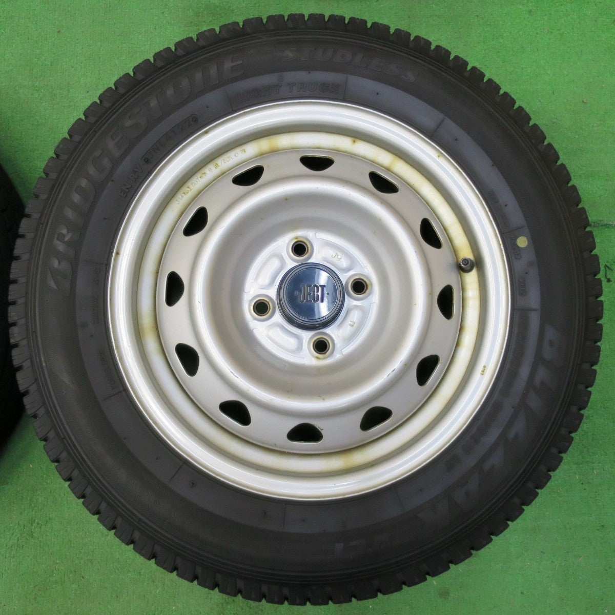 4本価格!22年★スタッドレス 155/80R14 88/86N ブリヂストン ブリザック VL1 JECT スチール 14インチ PCD100/4H★4060905イス