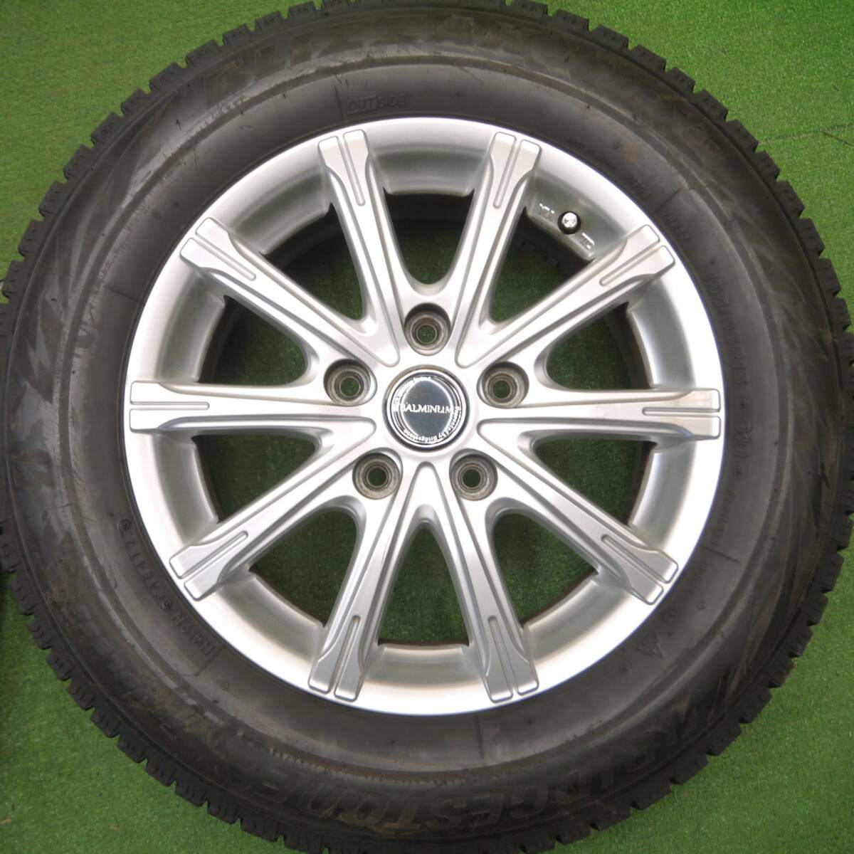 バリ溝!23年!キレイ!9.5分以上★スタッドレス 195/65R15 ブリヂストン ブリザック VRX2 BALMINUM バルミナ 15インチ PCD114.3/5H★5011505Hス