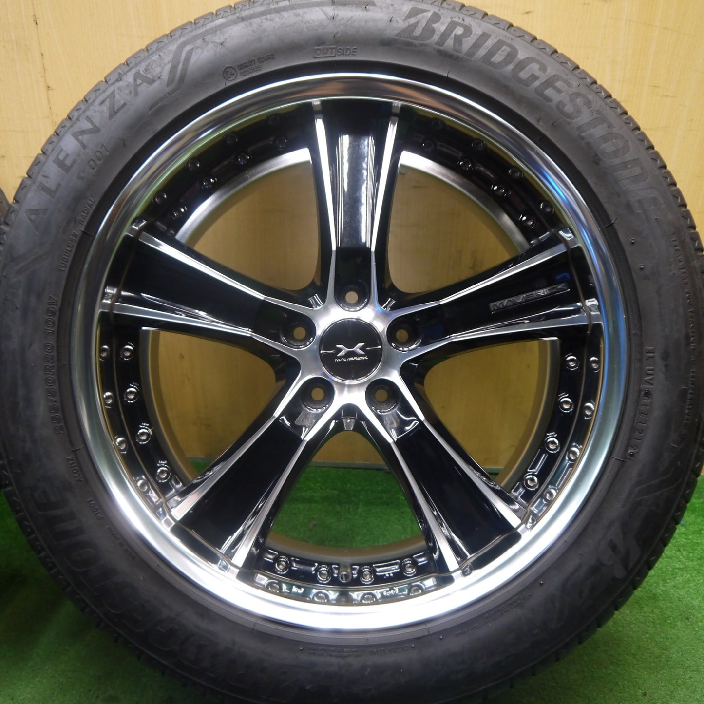 バリ溝!キレイ!9.5分★MAVERICK 005S-R SL 255/50R20 ブリヂストン アレンザ 001 マーベリック 20インチ PCD114.3/5H★5051407Hノ
