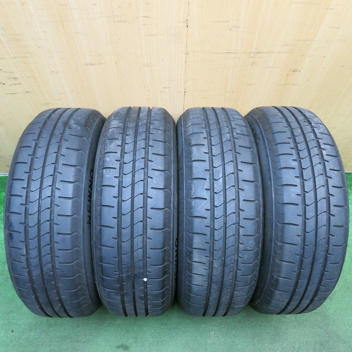 バリ溝!23年!9分◎マツダ デミオ 純正 スチール 175/65R14 ブリヂストン NEWNO ニューノ エコピア 14インチ PCD100/4H◎6072309HAノ