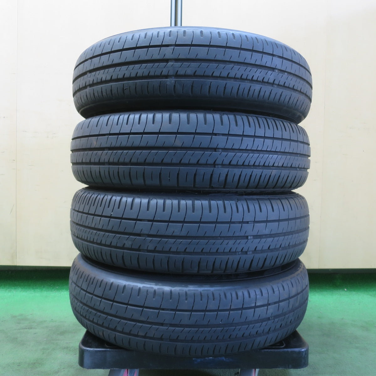 4本価格!23年★ダイハツ LA600S タント カスタム 純正 155/65R14 ダンロップ エナセーブ EC204 14インチ PCD100/4H★6042711イノ