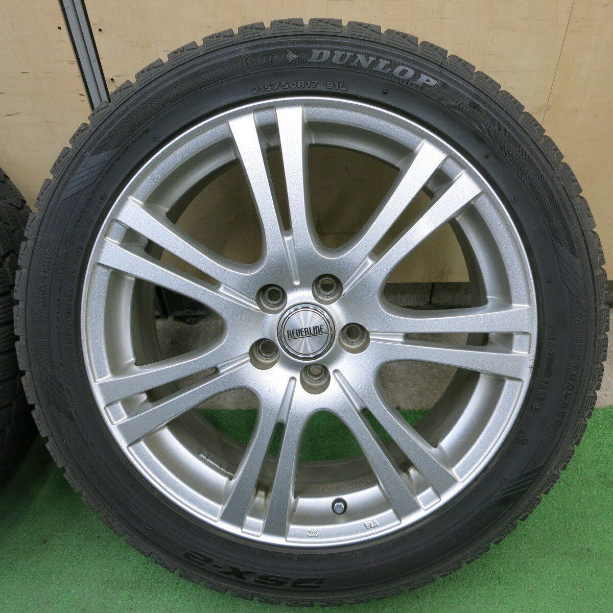 4本価格★インプレッサ 等 REVERLINE 215/50R17 スタッドレス ダンロップ DSX-2 リバーライン 17インチ PCD100/5H★2032601ヒス
