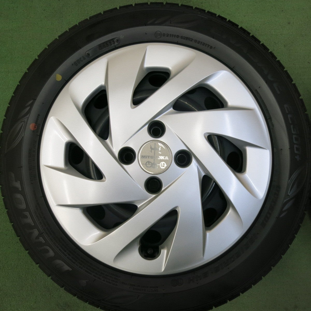 新車外し!23年★トヨタ カローラ フィールダー アクシオ 等 純正 スチール 185/60R15 ダンロップ エナセーブ EC300+ 15インチ PCD100/4H★5091105SKノ