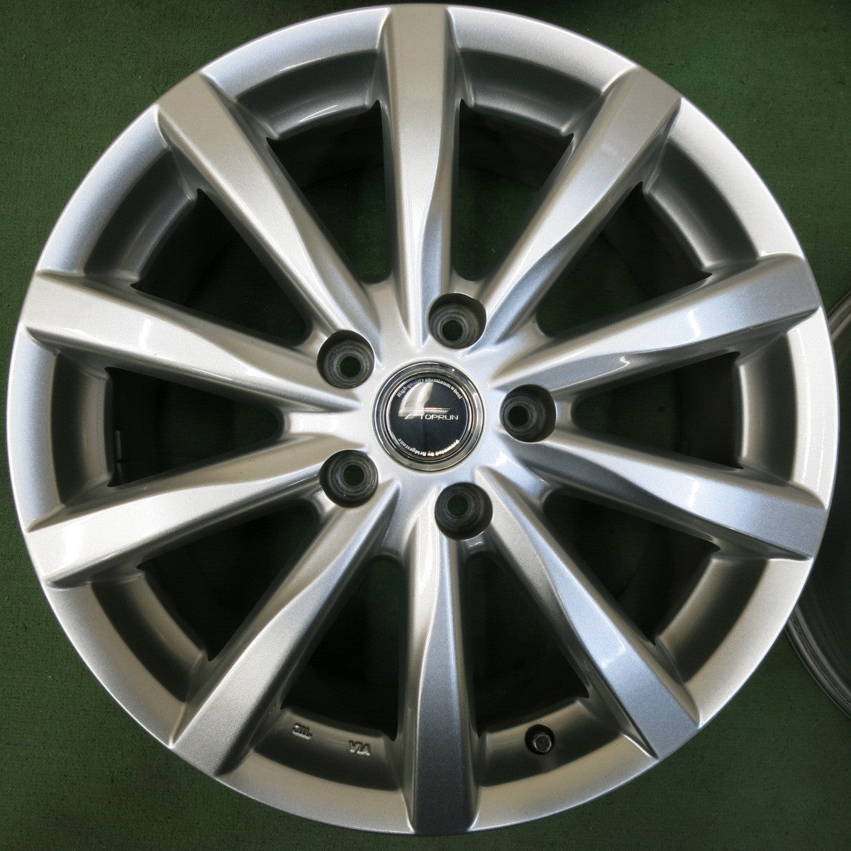 キレイ★TOPRUN ブリヂストン製 トップラン ホイール 17インチ 17×7J PCD114.3/5H★5041812SYホ