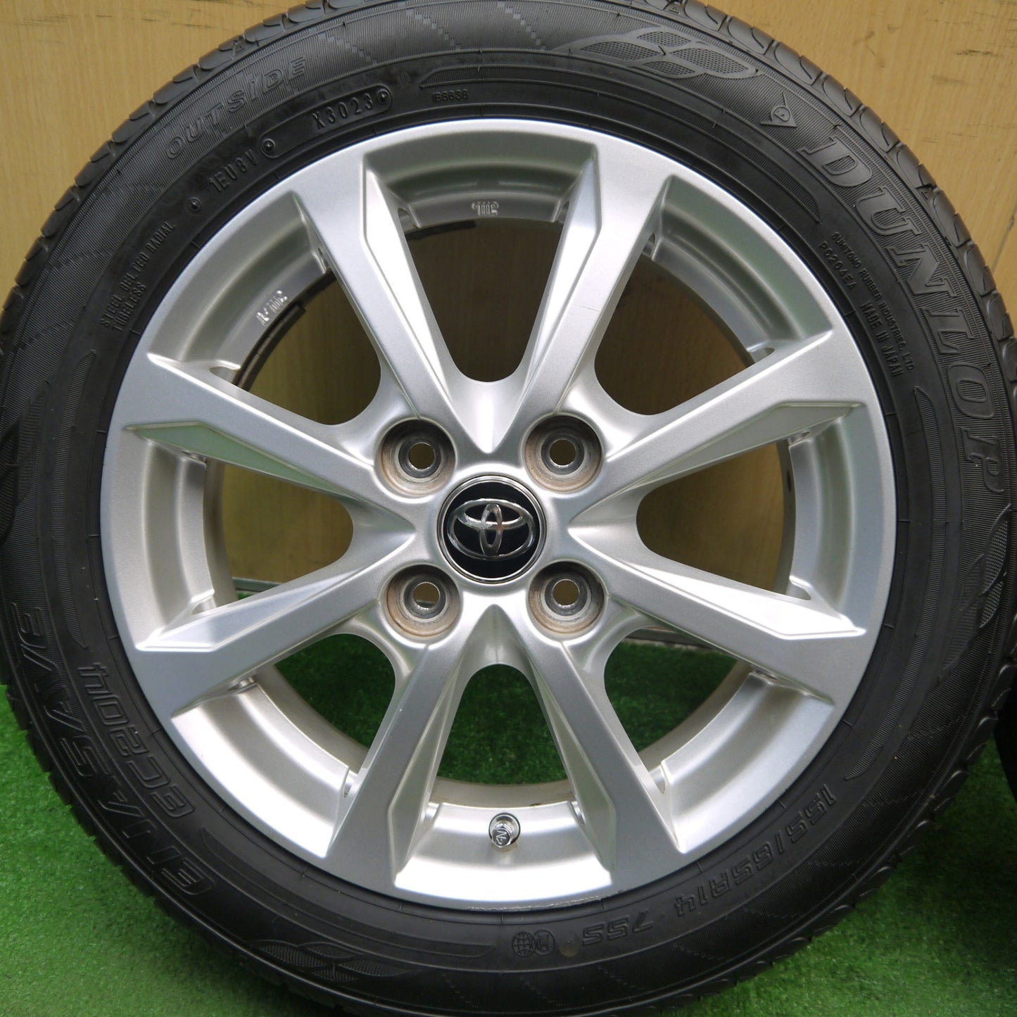 キレイ!23年★トヨタ LA700S ピクシス メガ 純正 155/65R14 ダンロップ エナセーブ EC204 14インチ PCD100/4H★5061302Hノ
