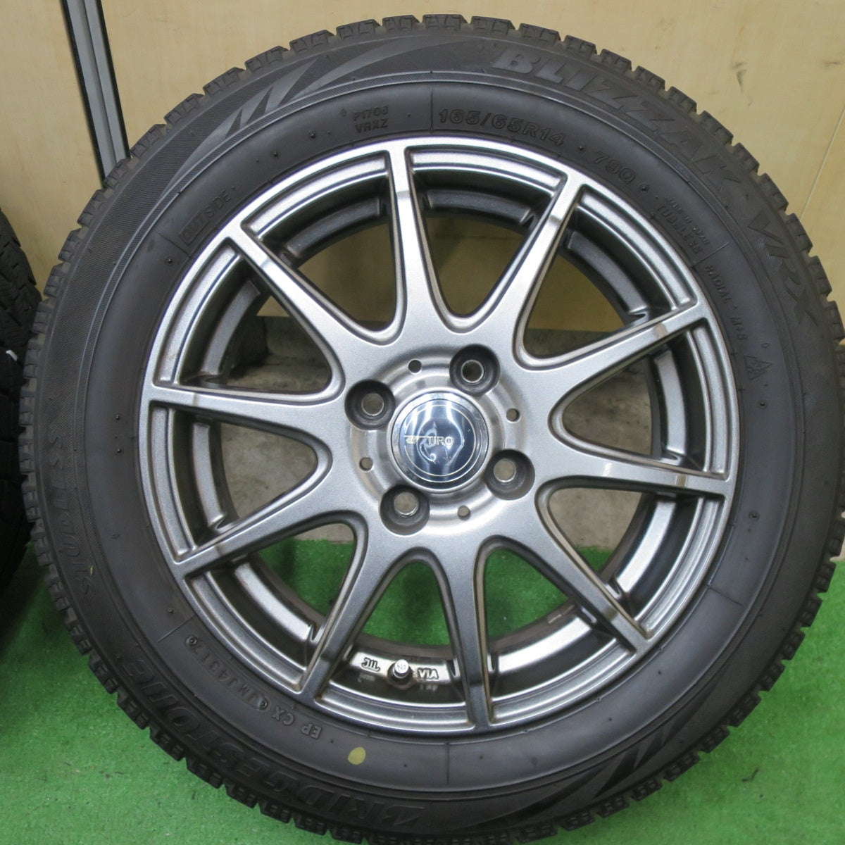 キレイ★スタッドレス 165/65R14 ブリヂストン ブリザック VRX TIRO ティーロ 14インチ PCD100/4H★5060603TTス