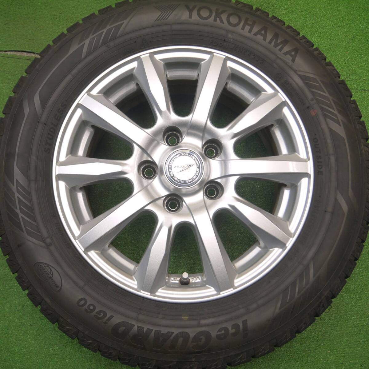 バリ溝!23年!キレイ!9.5分★スタッドレス 195/65R15 ヨコハマ アイスガード iG60 JOKER ジョーカー 15インチ PCD114.3/5H★4120303Hス