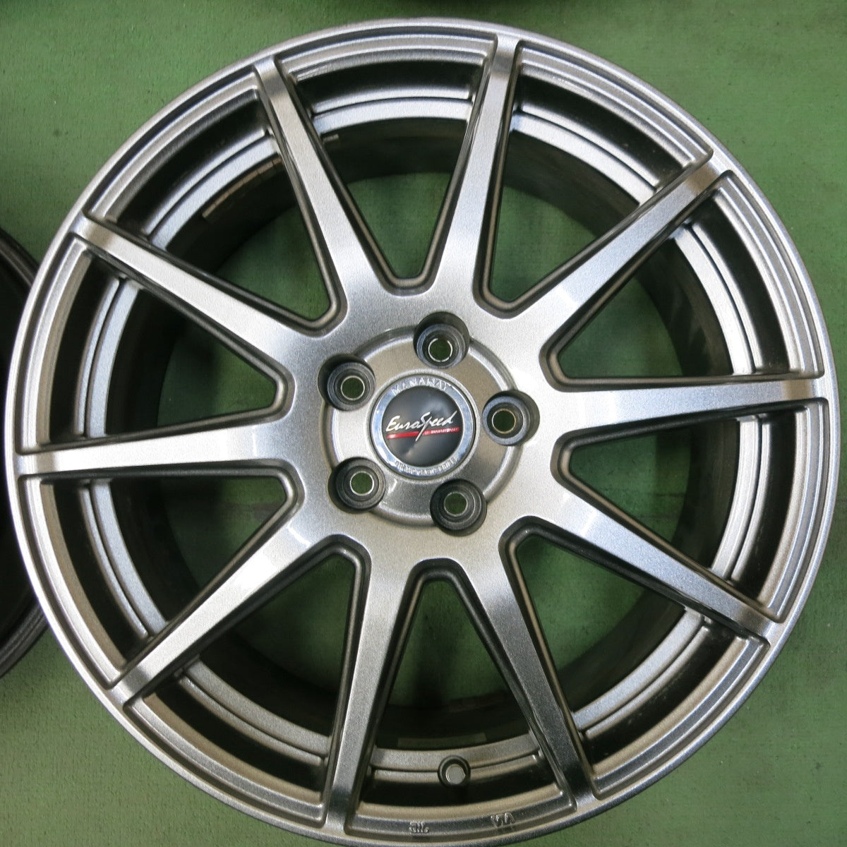 4本価格★インプレッサ 等 EuroSpeed MANARAY SPORT ユーロスピード マナレイスポーツ 17インチ ホイール 17×7J PCD100/5H★5042507SYホ