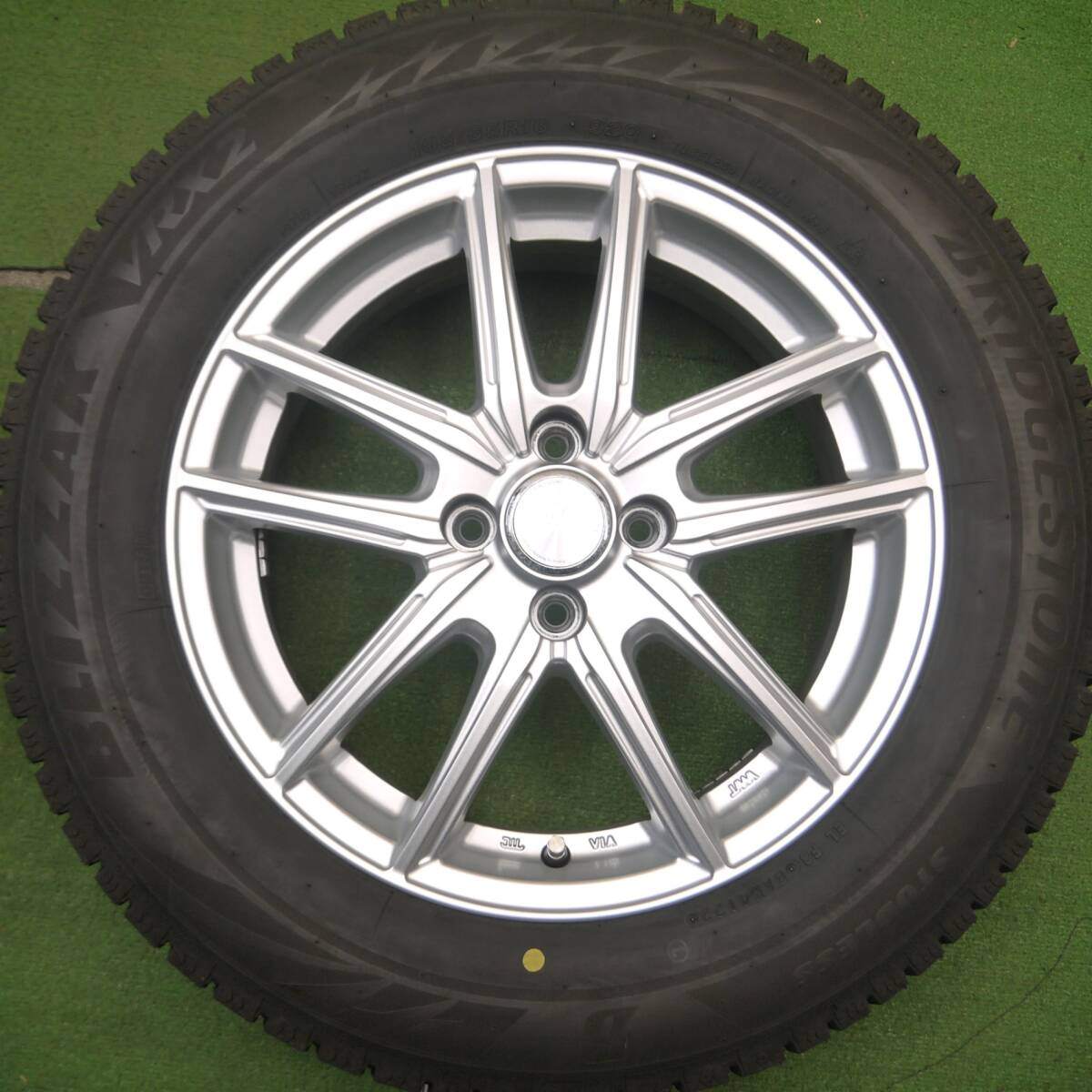 バリ溝!22年!キレイ!9分★スタッドレス 195/65R16 ブリヂストン ブリザック VRX2 ECO FORME エコフォルム 16インチ PCD100/4H★5030509Hス