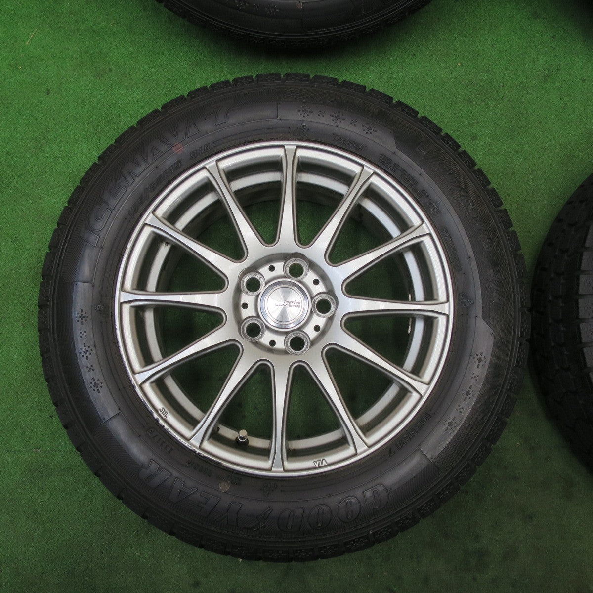 バリ溝!9分★プリウス 等 195/65R15 スタッドレス グッドイヤー アイスナビ7 ravrion LUMIERE ラブリオン 15インチ PCD100/5H★5092301TTス