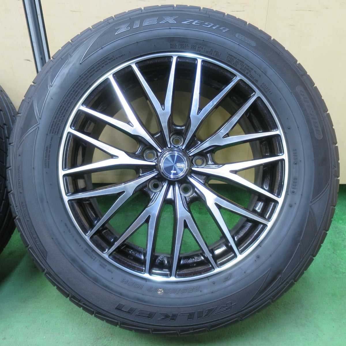バリ溝!24年!9.5分★225/65R17 ファルケン ZIEX ZE914 VENES TREAD ヴェネス トレッド 17インチ PCD114.3/5H★5042605イノ