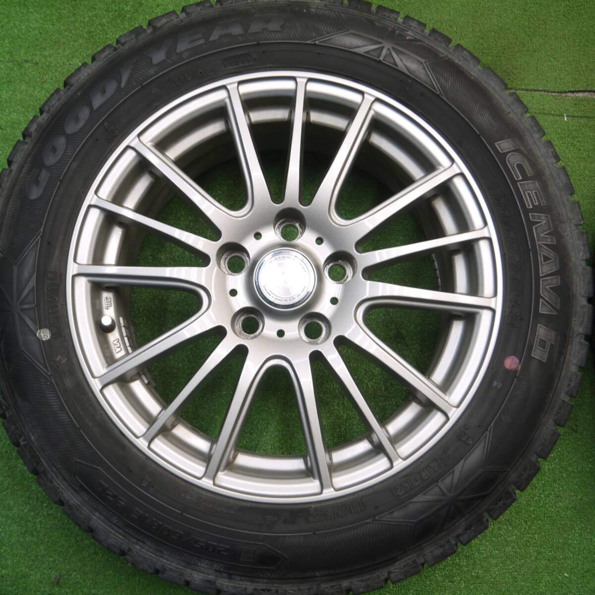 キレイ★スタッドレス 205/60R16 グッドイヤー アイスナビ6 ravrion selzer ラブリオン 16インチ PCD114.3/5H★5010704Hス