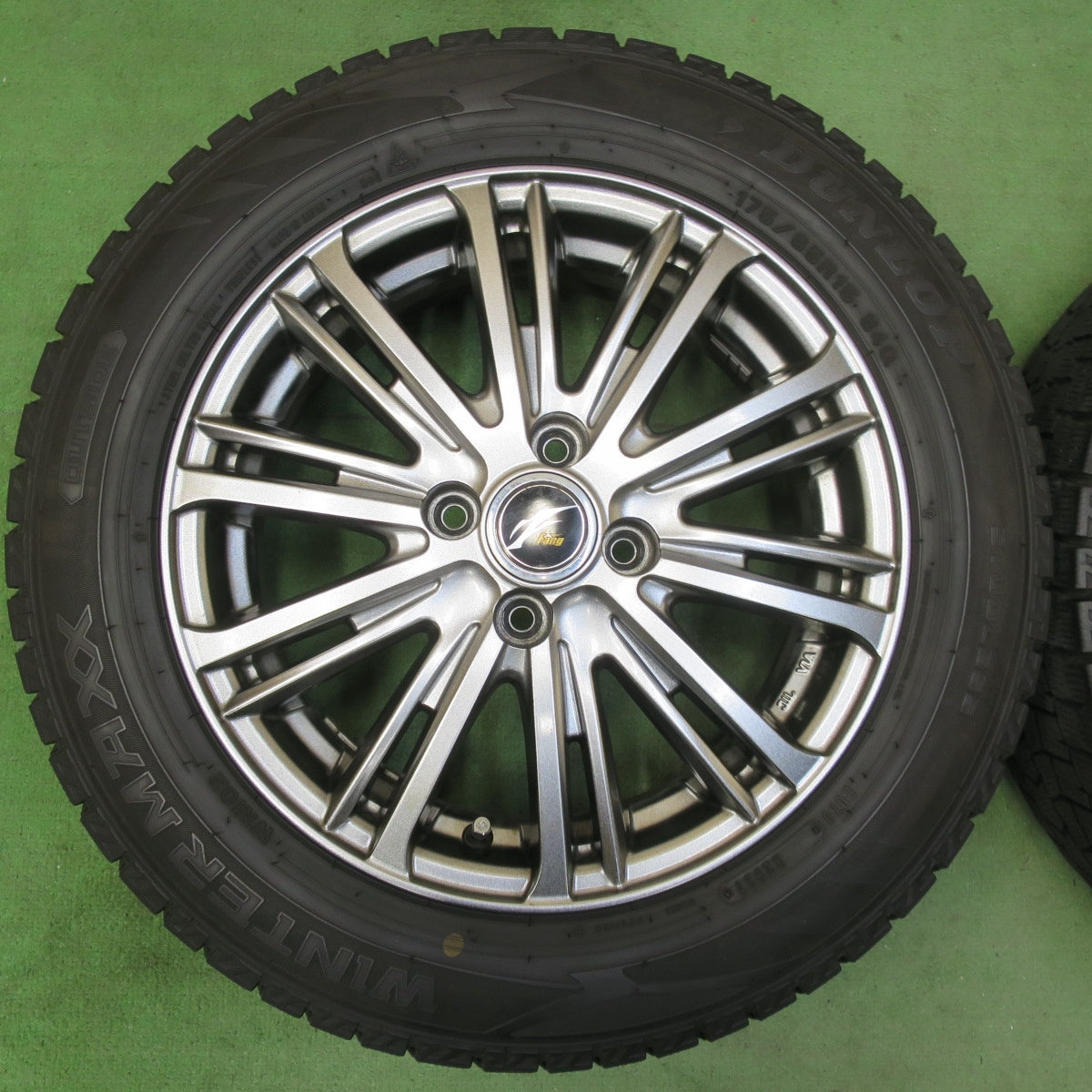 キレイ!21年★スタッドレス 175/65R15 ダンロップ ウインターマックス WM02 Fang ファング 15インチ PCD100/4H★5043003イス
