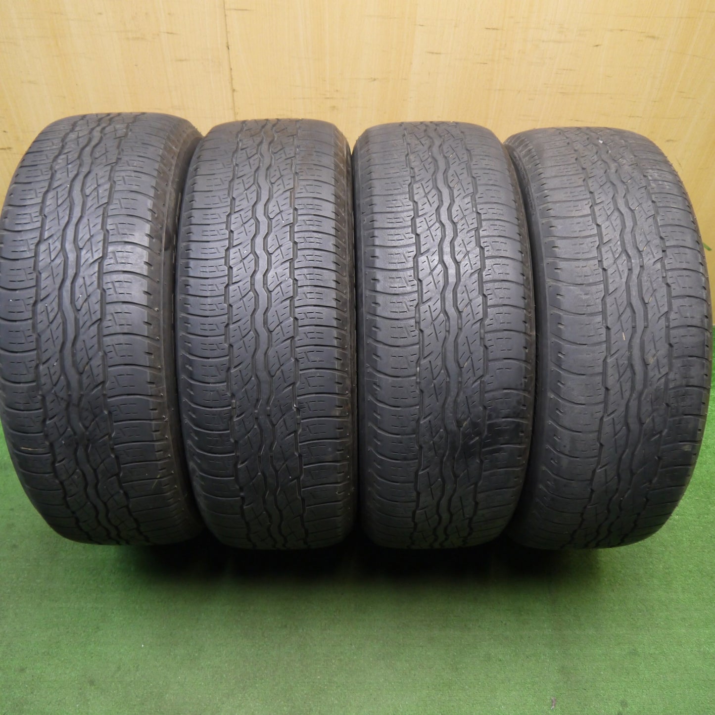 4本価格★トヨタ 60系 ハリアー 純正 235/55R18 ブリヂストン デューラー H/T 687 18インチ PCD114.3/5H★5060401KKノ